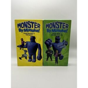 Monster by Mistake VHS Lot 2 Tapes YTV CCI Canadian Cartoon CGI Rare Bundle